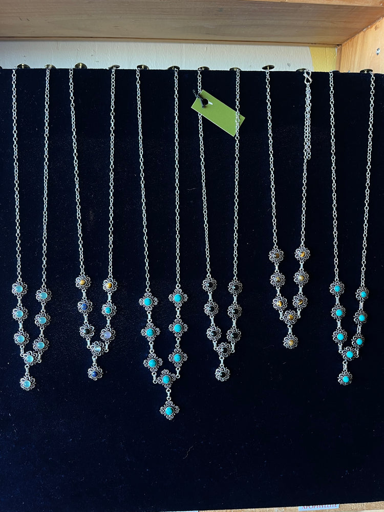 Bronze Crystal Necklace