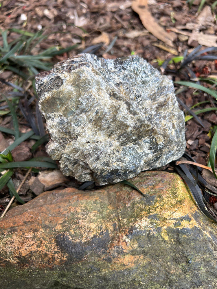 Labradorite — Polished & Natural Dual-Sided Stone