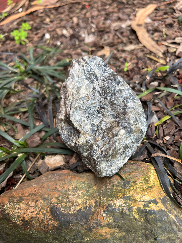Labradorite — Polished & Natural Dual-Sided Stone