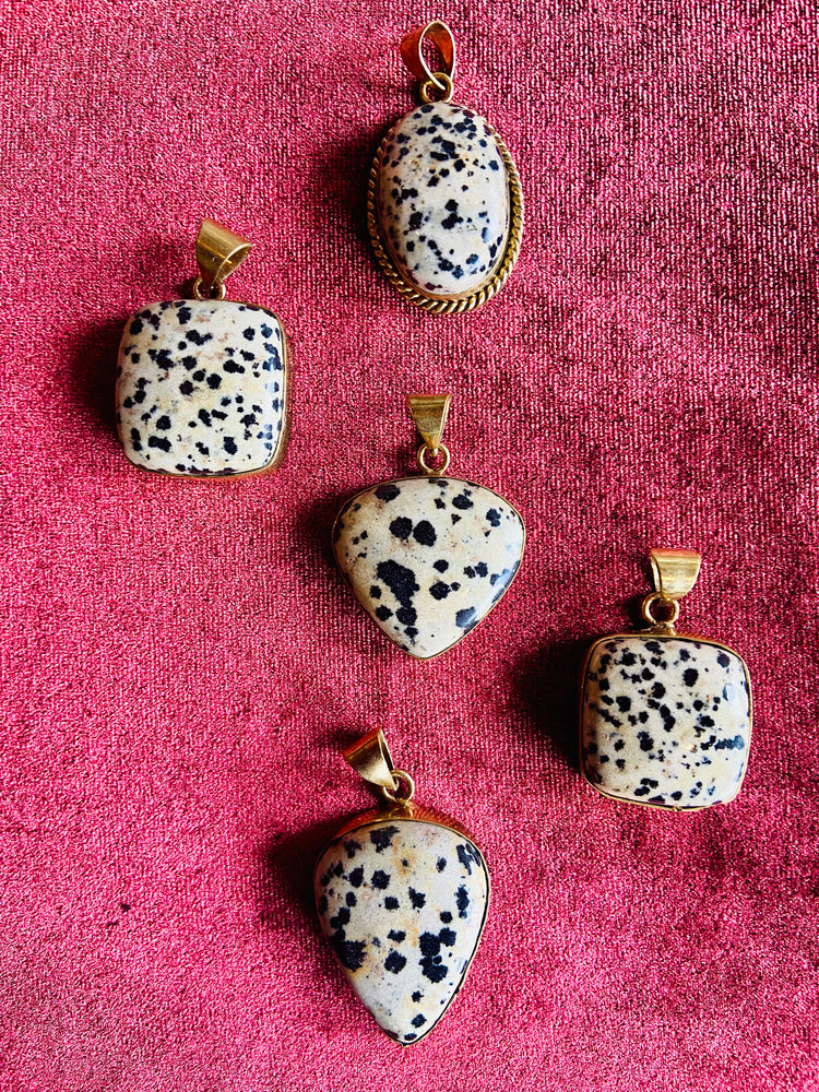 Dalmatian Jasper Pendant