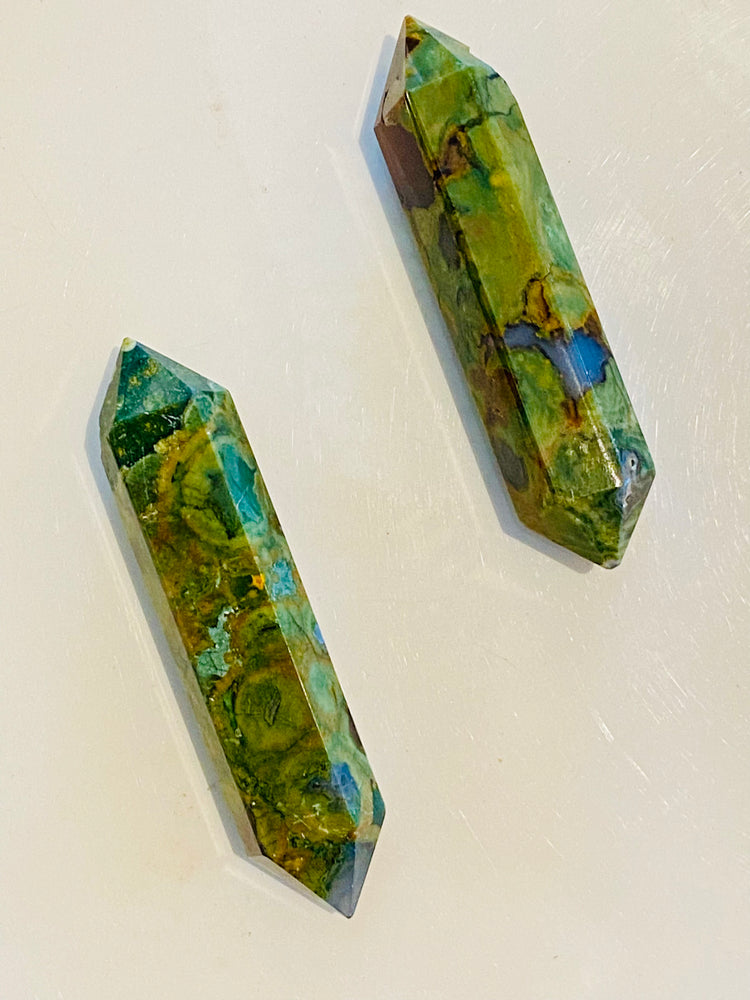 Rhyolite Haxagone Double Sided Point
