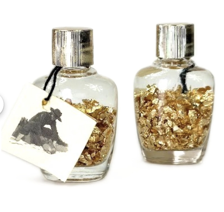 Gold Flakes in the Bottle