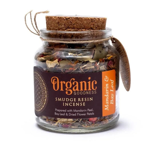 Organic Goodness ~ Smudge Resin Mandarin & Bay Leaf