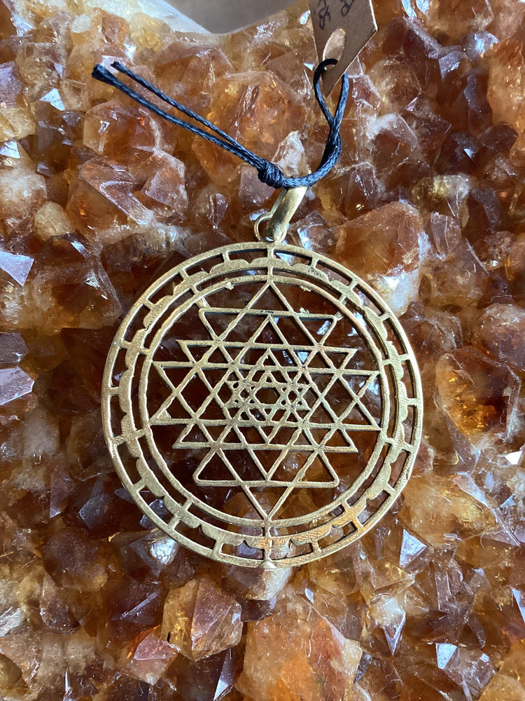 Sri Yantra Brass Pendant