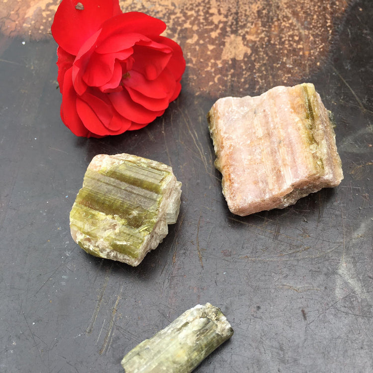 Watermelon Tourmaline Rough