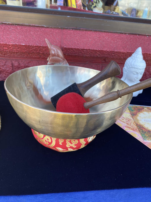 Large Brass Singing Bowl for Water Therapy