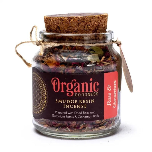 Organic Goodness  ~ Smudge Resin Rose & Geranium