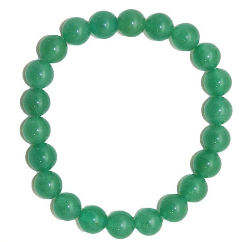 Green Aventurine 8mm Round Beads Bracelet