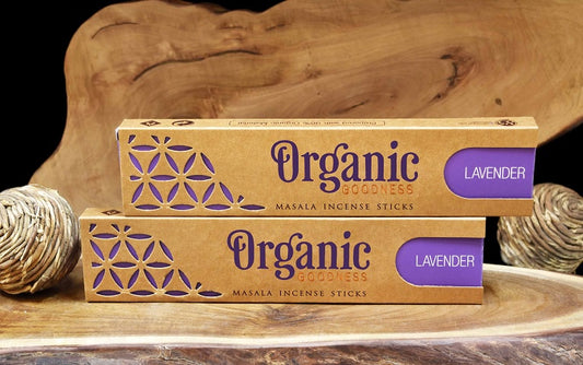 Organic Masala Incense Sticks ~ Lavender 15g