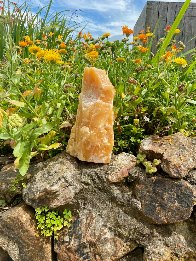 Orange Calcite Cut Base Freeform 1