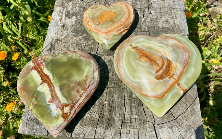 Banded Onyx Heart