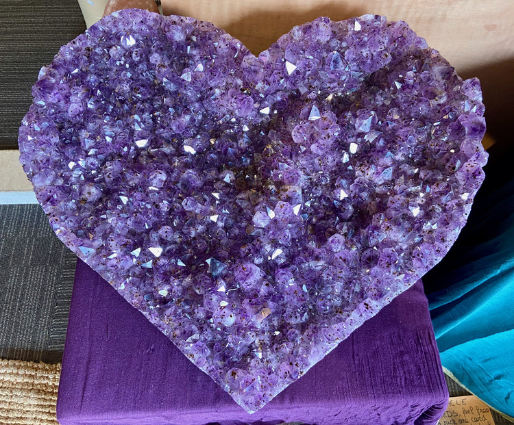 Amethyst Druse Heart <3