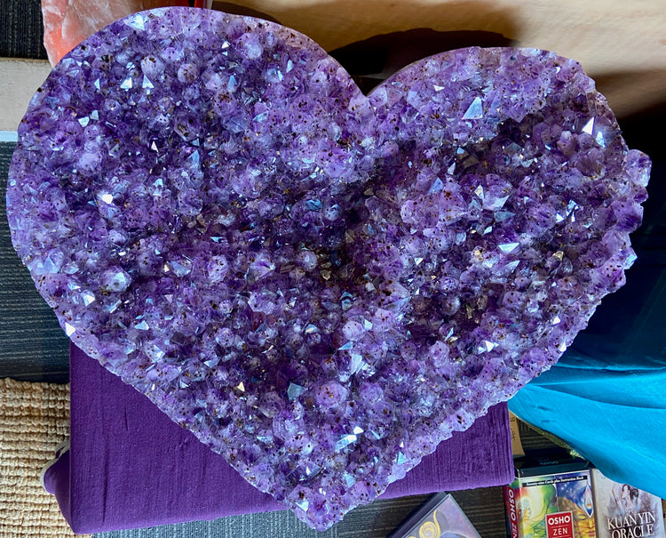 Amethyst Druse Heart <3