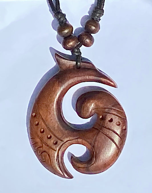Wooden Necklace Round Design