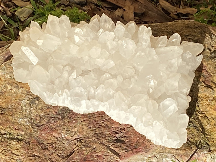 Clear Quartz Double Sided Cluster