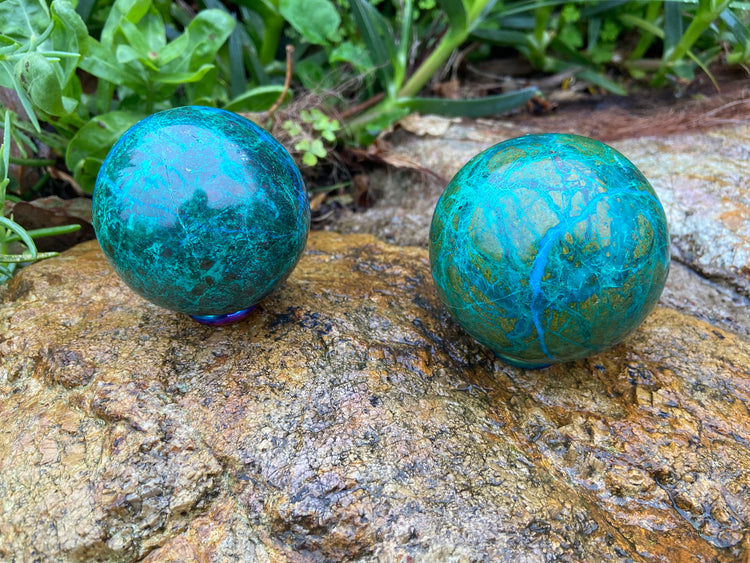 Chrysocolla Sphere