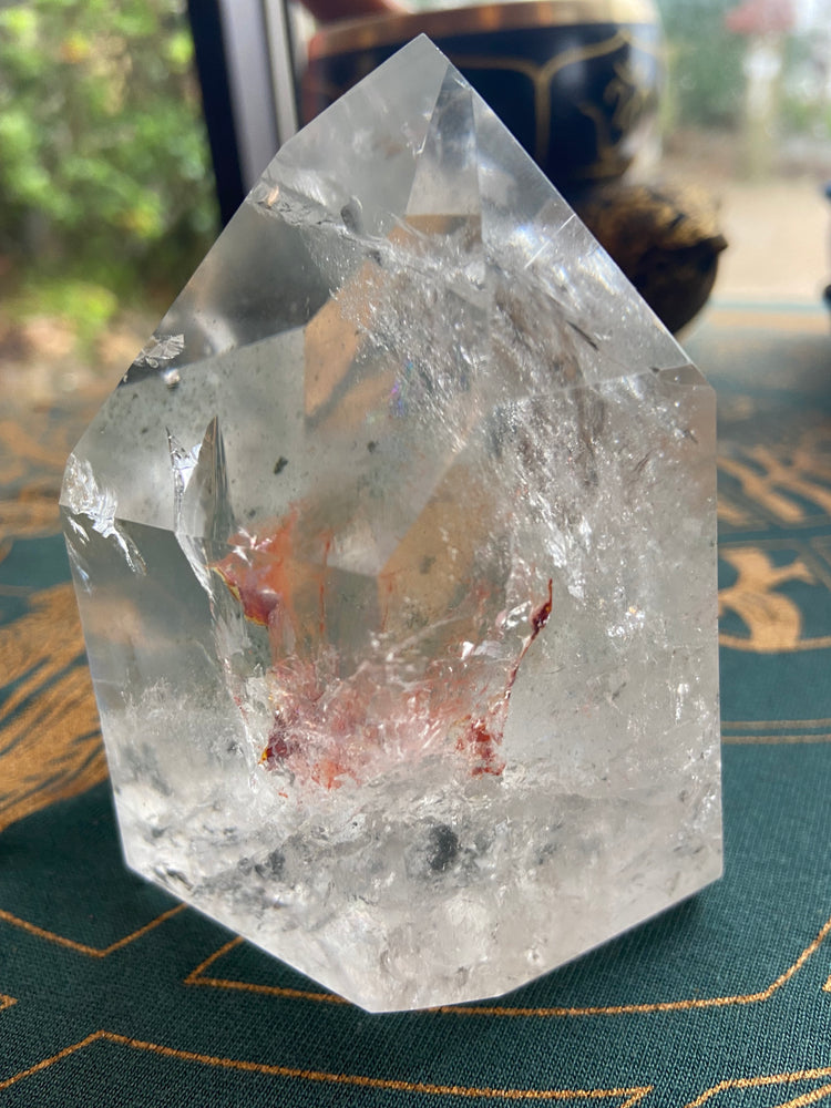 Clear Quartz  with Chlorite Point