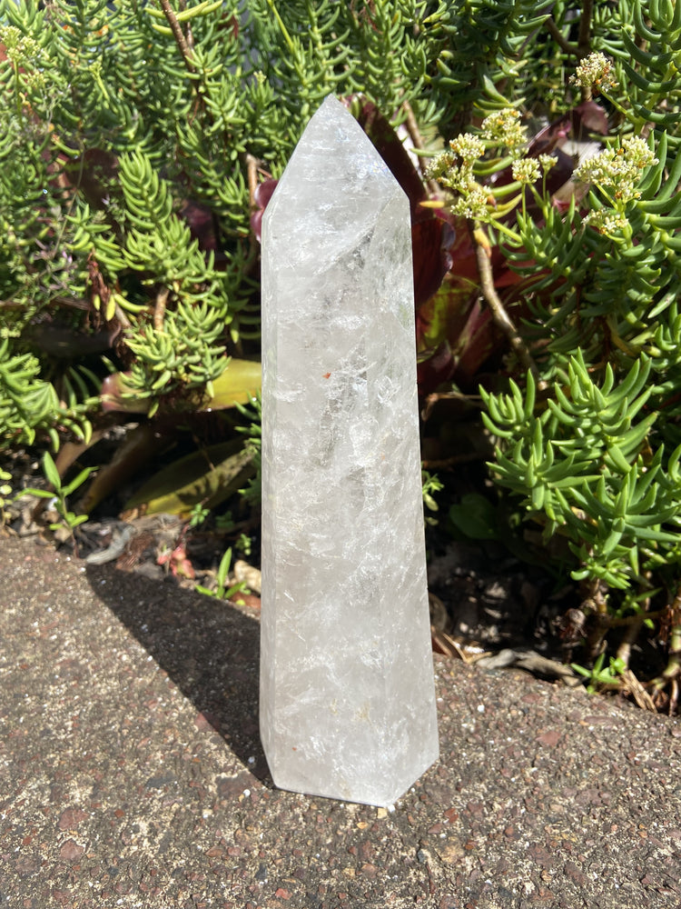 Clear Quartz Cut Base Point Tall