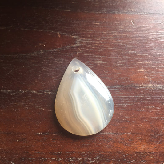 Drilled Agate Pendant