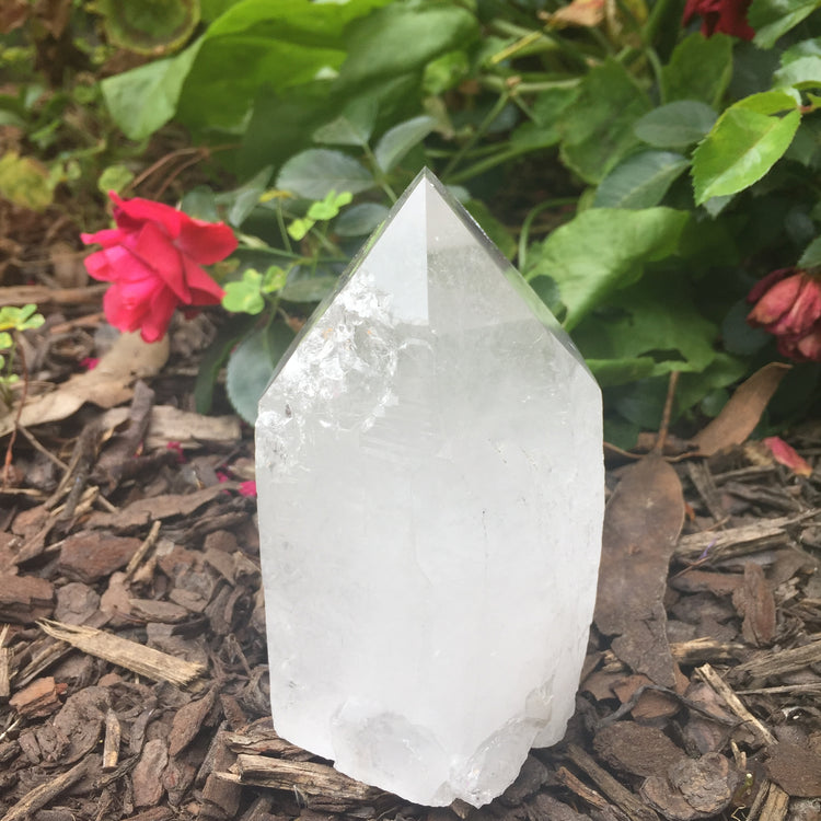 Clear Quartz Cut Base Point Medium 3