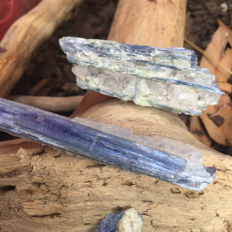 Blue Kyanite with Quartz Specimen