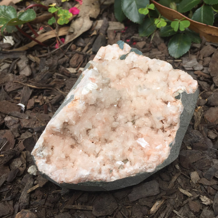 Stilbite Geode Zeolite Specimen Large