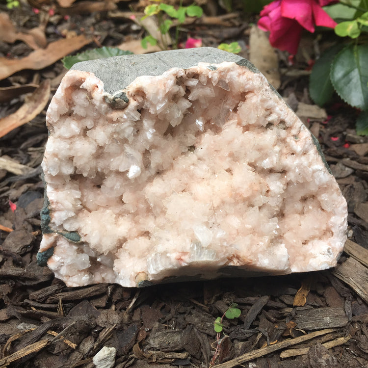 Stilbite Geode Zeolite Specimen Large