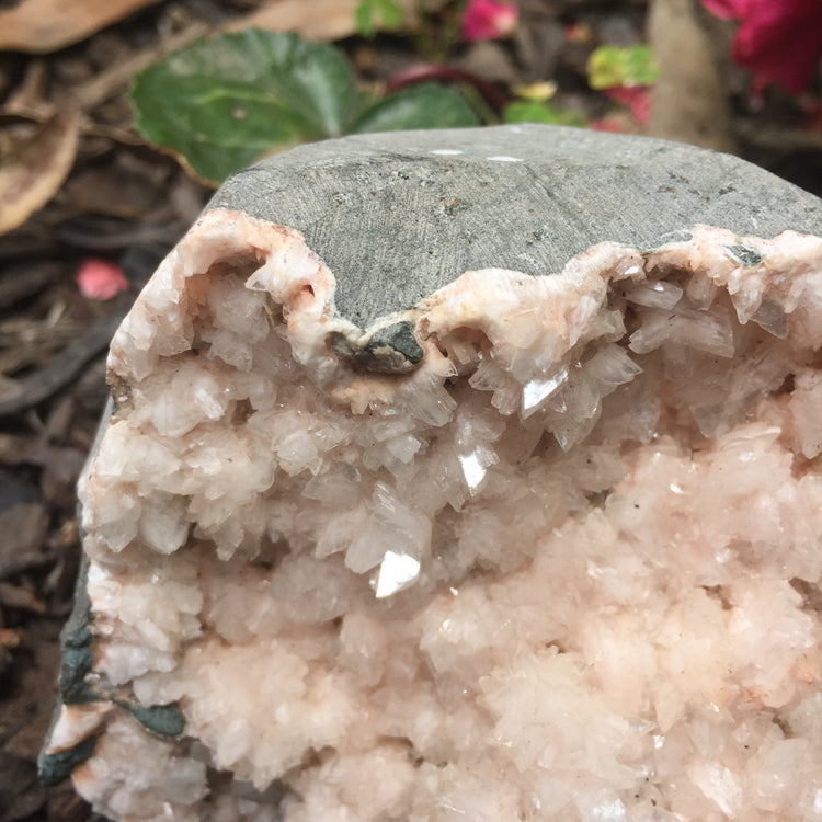Stilbite Geode Zeolite Specimen Large