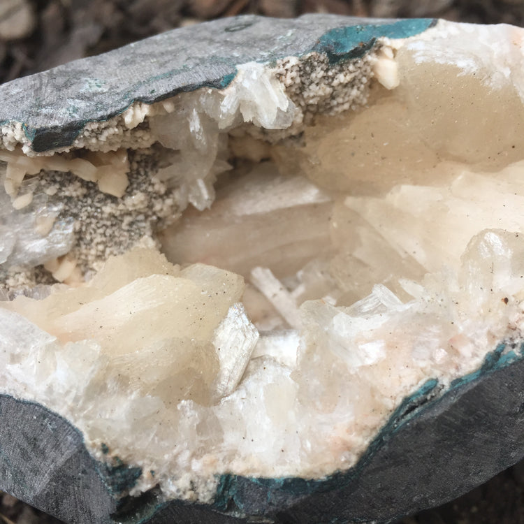 Stilbite Geode Zeolite Specimen Large 2