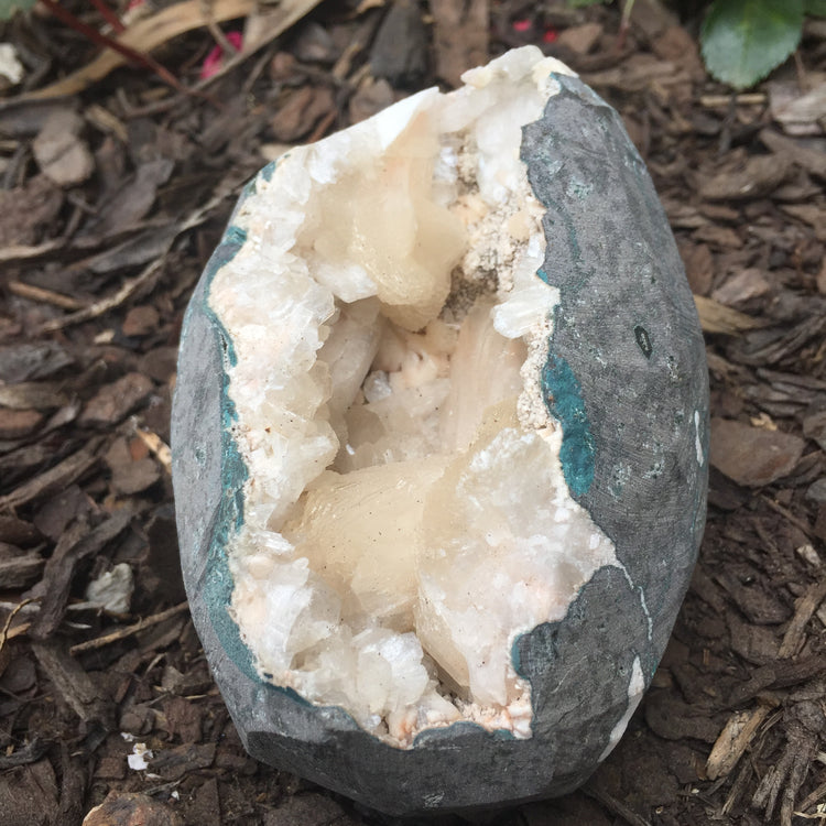 Stilbite Geode Zeolite Specimen Large 2
