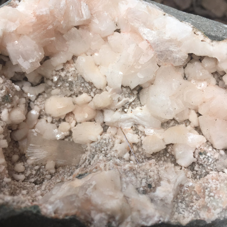 Stilbite Geode Zeolite Specimen Large 3