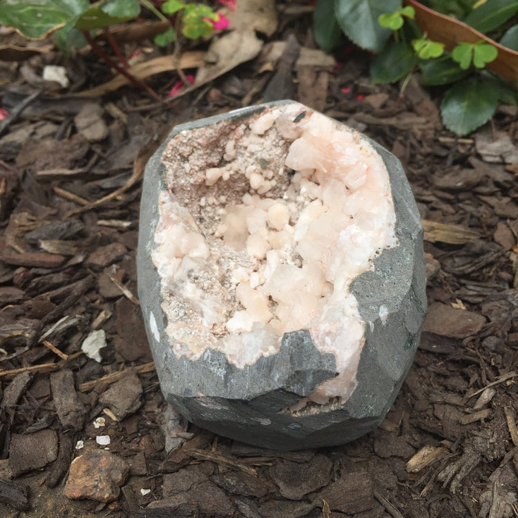 Stilbite Geode Zeolite Specimen Large 3