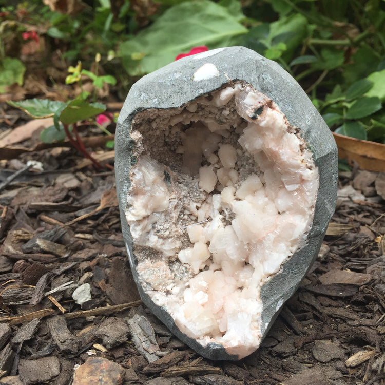 Stilbite Geode Zeolite Specimen Large 3
