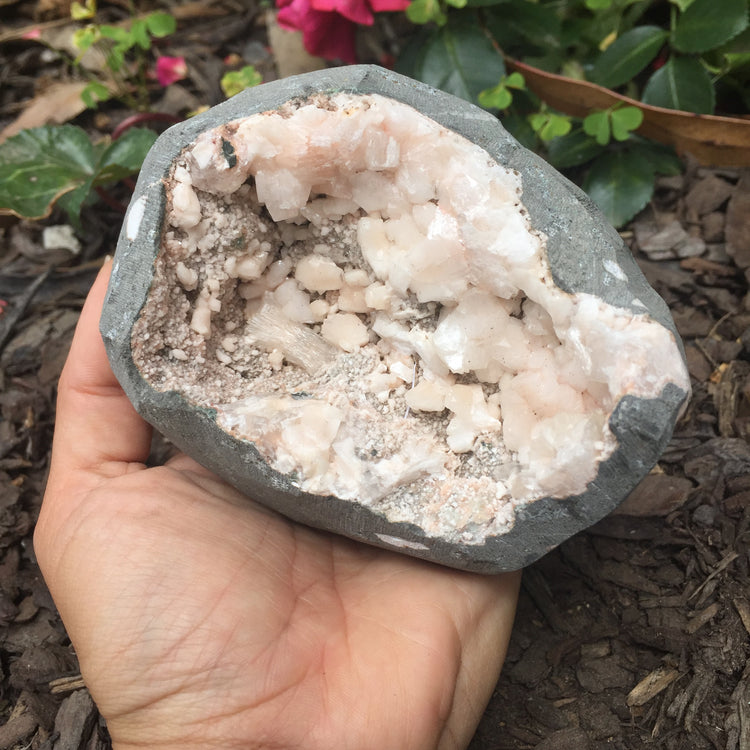 Stilbite Geode Zeolite Specimen Large 3