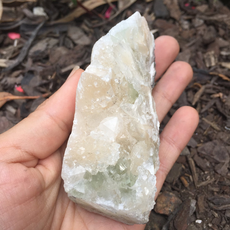 Apophyllite & Chalcedony Cluster Zeolite Medium 2