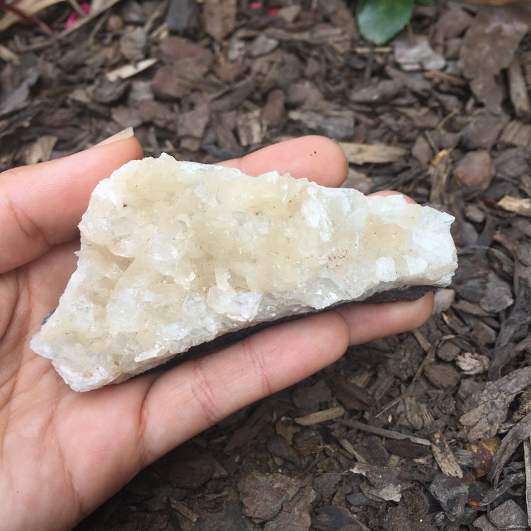 Apophyllite & Stilbite Zeolite Cluster Medium