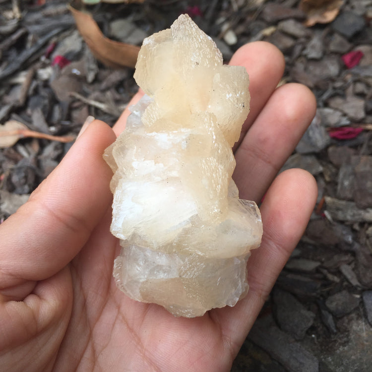 Stilbite & Apophyllite Cluster Zeolite