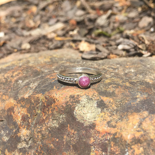 Ring Ruby Sterling Silver