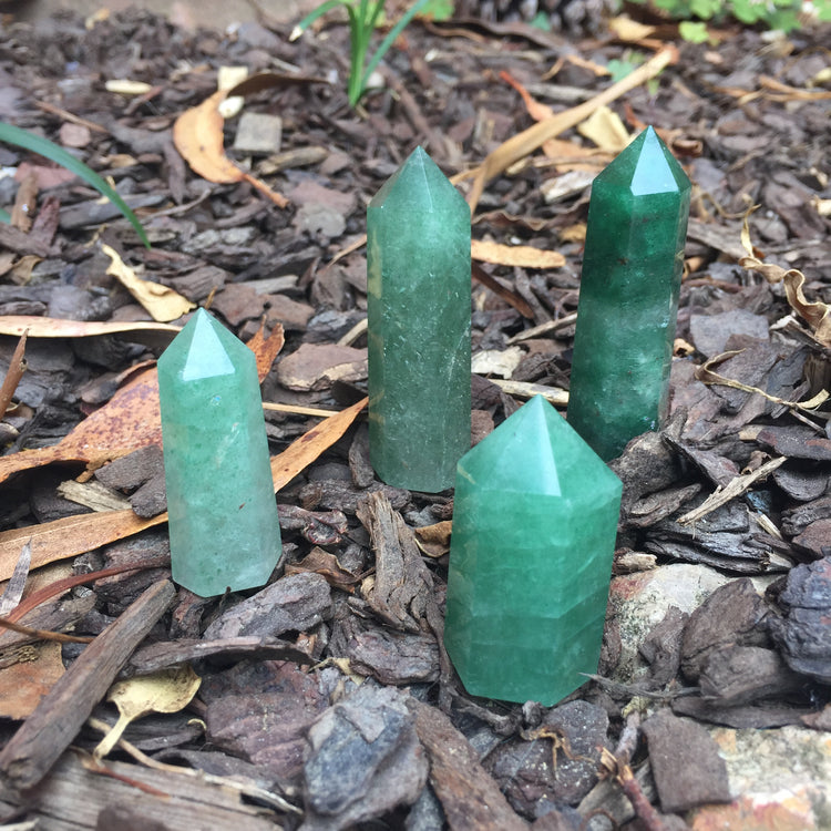 Green Strawberry Quartz Tower