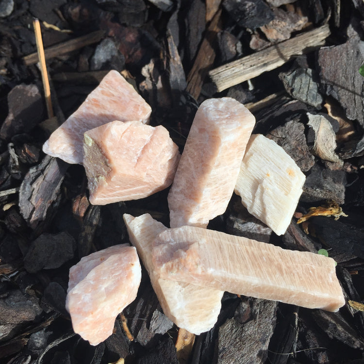 Peach Moonstone Rough