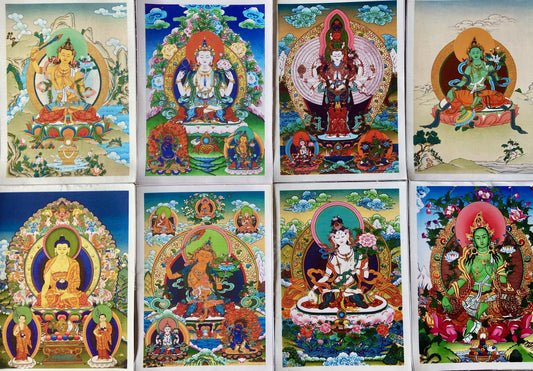 Tibetan Deities Print on Canvas