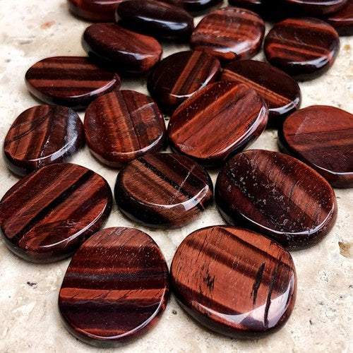 Red Tiger's Eye Flatstone