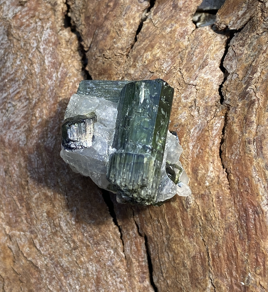 Green Tourmaline in Quartz 2