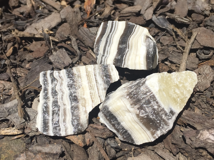 Zebra Calcite Semi-Rough