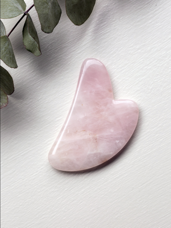 Rose Quartz Gua Sha Face Massage Tool