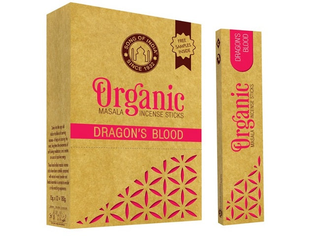 Organic Masala Incense Sticks ~ Dragons Blood 15g
