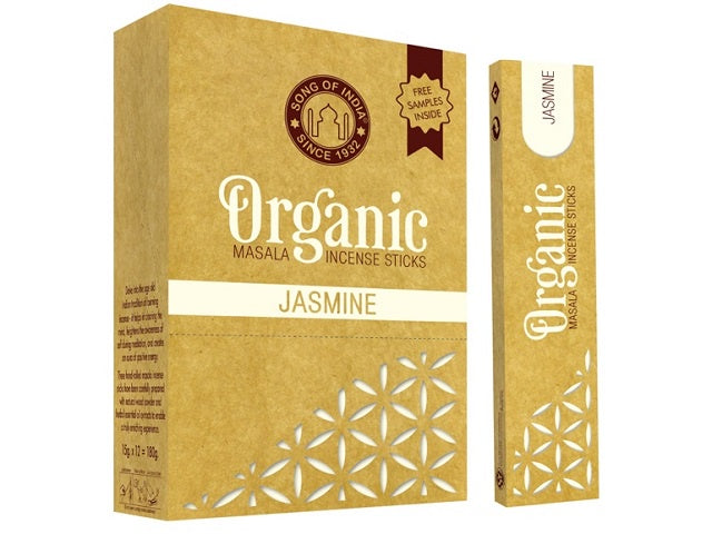 Organic Masala Incense Sticks ~ Jasmine 15g