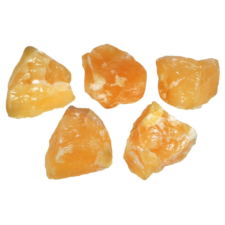 Orange Calcite Semi-Rough