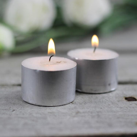 White Tealight candle