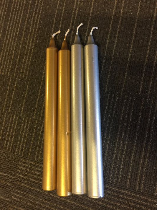 Metal Colored Household Candles 22 / 240mm